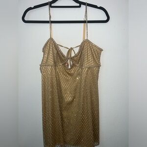 For Love and Lemons Glitter slip dress